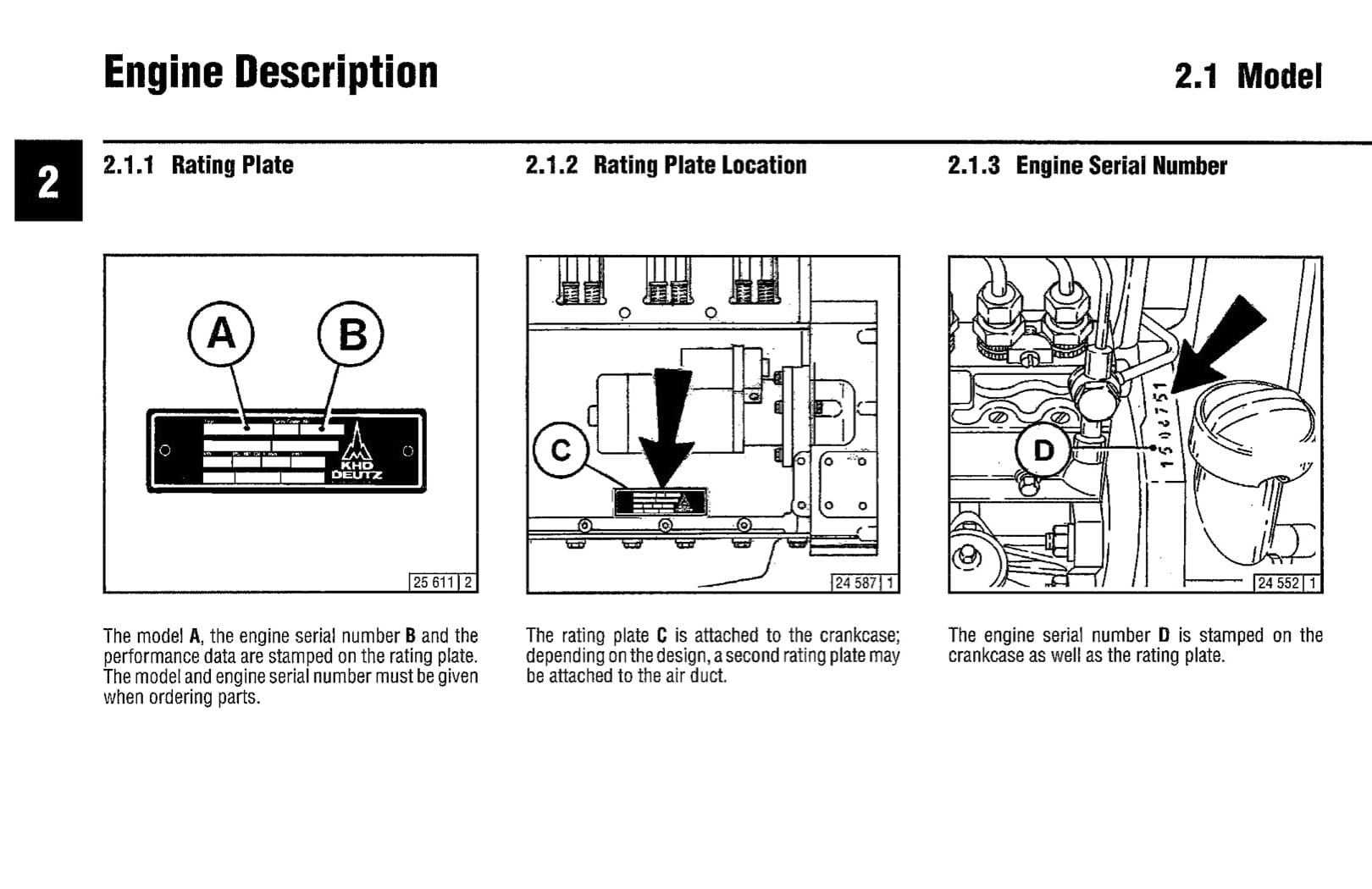 Engine serial number Diesel Motor Nordic